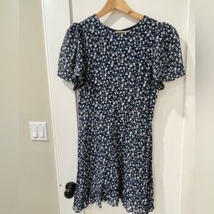 Reformation Dress Blue Floral Print